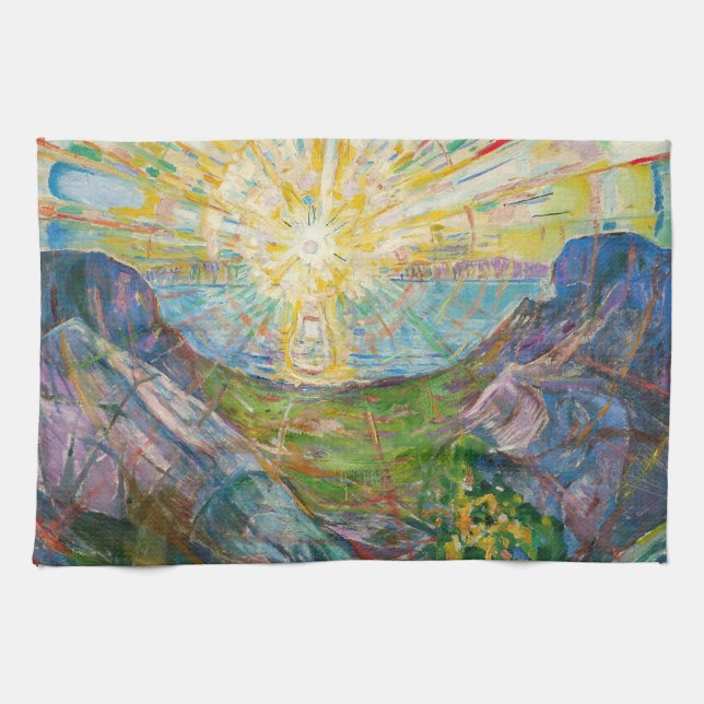 Linge De Cuisine Edvard Munch - Le Soleil 1916 (Horizontal)