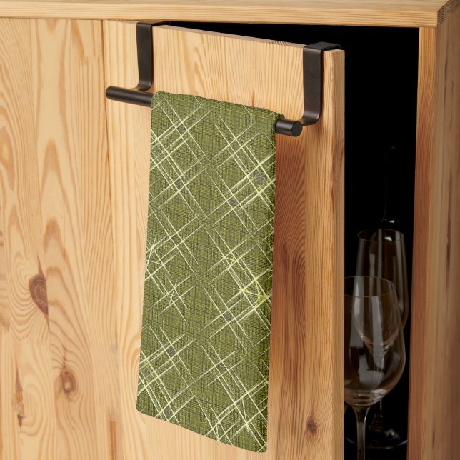 Linge De Cuisine Élégance en croisillons (Pliage en tiers)