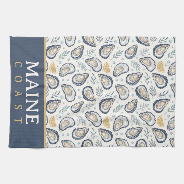 Linge De Cuisine Elegant Marine Oysters (Horizontal)