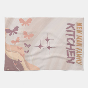 Linge De Cuisine Elégant papillon & Pastel Plat Décoratif Floral