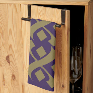 Linge De Cuisine Élégant violet et beige foncé