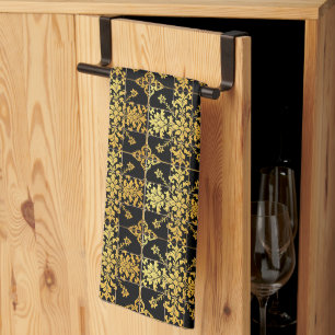 Linge De Cuisine Elégante Collection Florale Luxe tendance