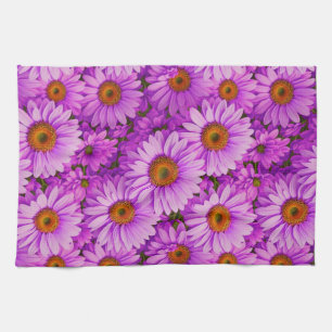 Linge De Cuisine Élégante marguerite florale magenta rose foncé