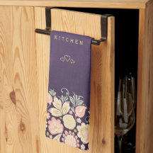 Élégante prune violette florale vintage