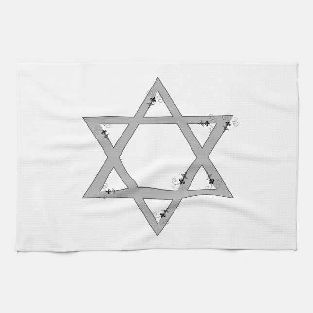 Linge De Cuisine elegent star of david (Horizontal)