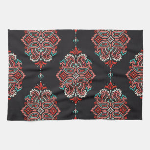 Linge De Cuisine éléments cachemire asiatique, motif vintage boho.