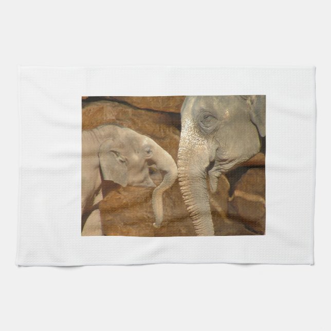 LINGE DE CUISINE ÉLÉPHANTS (Horizontal)