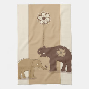 Linge De Cuisine Éléphants