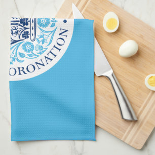 Linge De Cuisine Emblème de couronnement du roi Charles III, souven