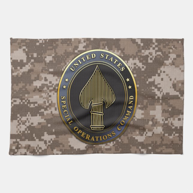 Linge De Cuisine Emblème USSOCOM (Horizontal)
