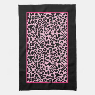 Linge De Cuisine Empreinte de léopard moderne tendance Hot Pink et