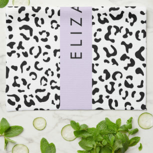 Linge De Cuisine Empreinte de léopard, Spots, Noir Et Blanc, Votre 