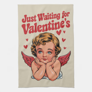 Linge De Cuisine En attendant simplement la Saint-Valentin Bébé Cup