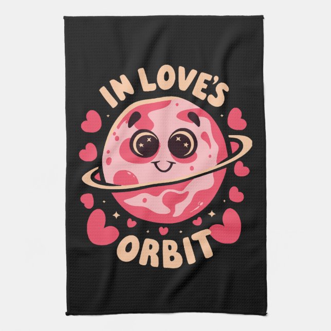 Linge De Cuisine En orbite amoureuse (Vertical)