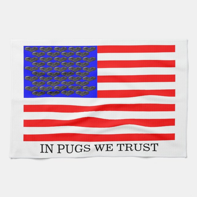 Linge De Cuisine En pug nous croyons (Horizontal)