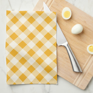 Linge De Cuisine En vichy d'or de récolte