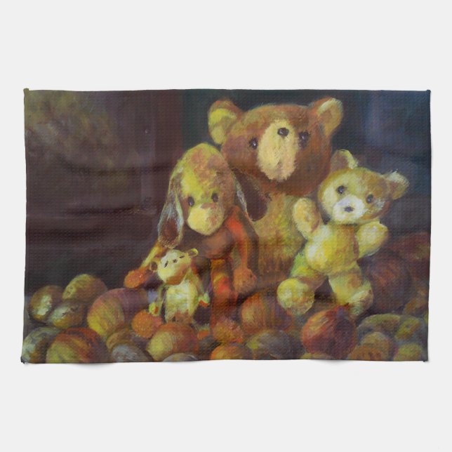 Linge De Cuisine Encore de la vie avec des Nounours (Horizontal)