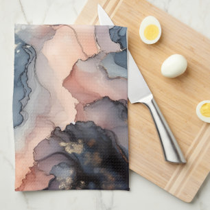 Linge De Cuisine Encre alcoolique bleu foncé