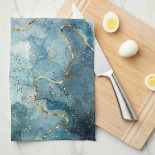 Linge De Cuisine Encre alcoolique bleue