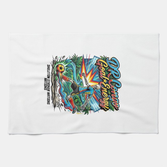 Linge De Cuisine Énergie de but de la RD Congo Skeleton Striker Nat (Horizontal)