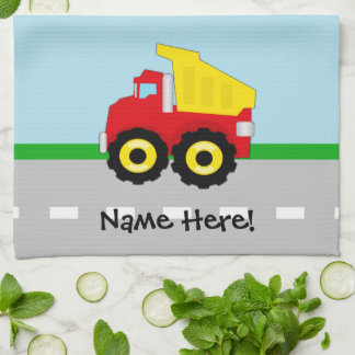 Linge De Cuisine Enfants garçons Construction camion