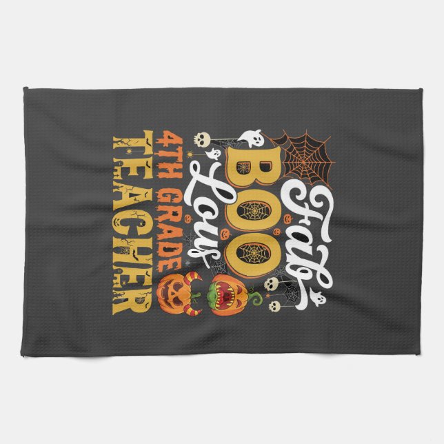 Linge De Cuisine Enseignant de 4e année Faboolous Halloween (Horizontal)