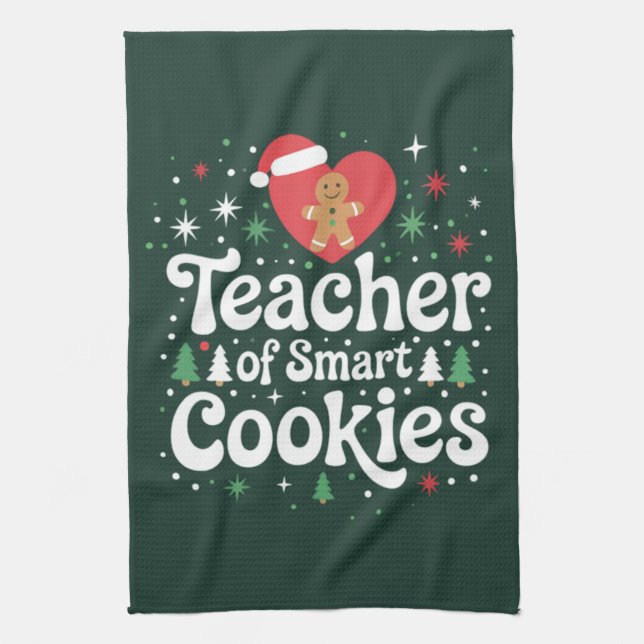 Linge De Cuisine Enseignant de Noël de Smart Cookies  (Vertical)