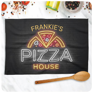 Linge De Cuisine Enseigne néon personnalisée NAME Pizzeria italienn