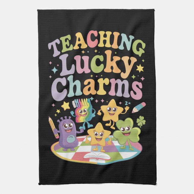 Linge De Cuisine Enseignement Lucky Charms Enseignant St Patricks D (Vertical)