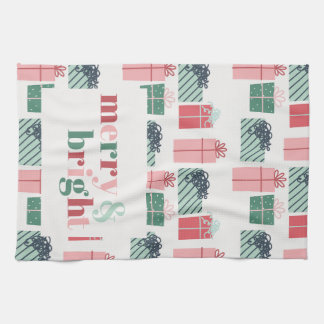 Linge De Cuisine Ensemble de Noël Merry & Bright