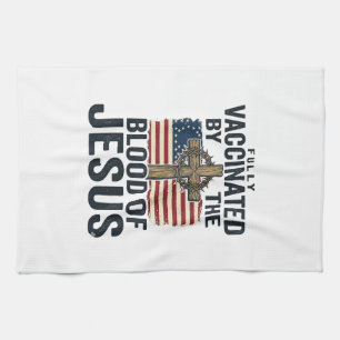 Linge De Cuisine Entièrement vacciné par le sang de Jésus Patriotiq