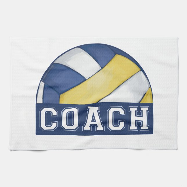 Linge De Cuisine Entraîneur de volley-ball (Horizontal)