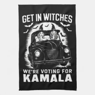 Linge De Cuisine Entrez Sorcières Nous votons pour Kamala Halloween