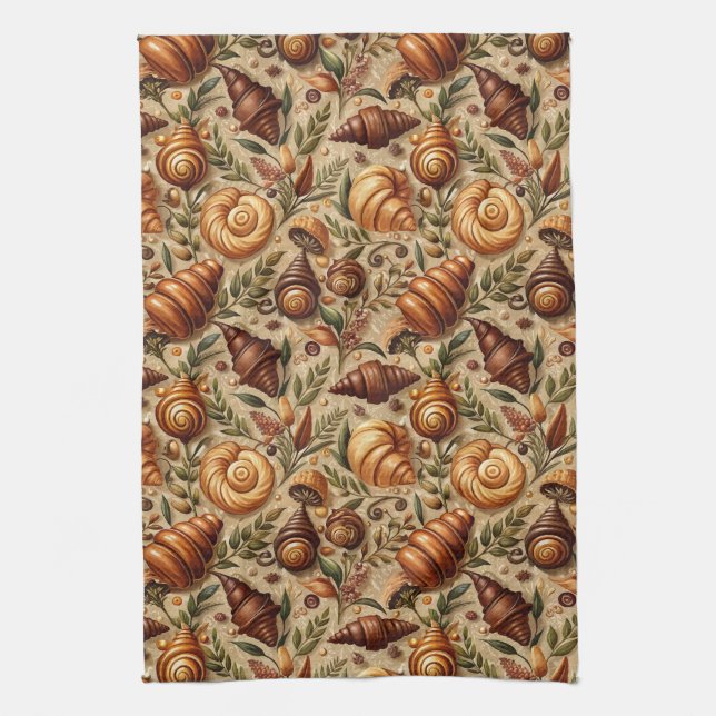 Linge De Cuisine Envie de Croissants  (Vertical)