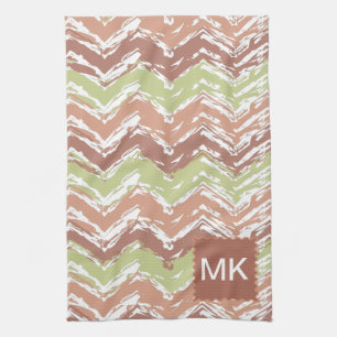 Linge De Cuisine Épice de scribble Chevron ZigZag