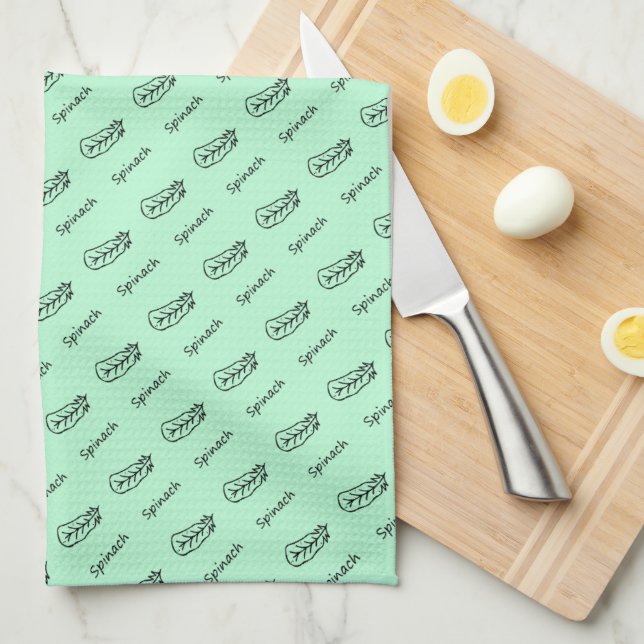 Linge De Cuisine Épinard (Quart Plié)