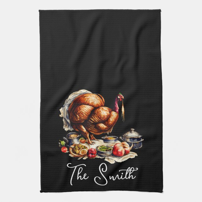 Linge De Cuisine Équipage de Cuisine de Thanksgiving d'automne | Fê (Vertical)
