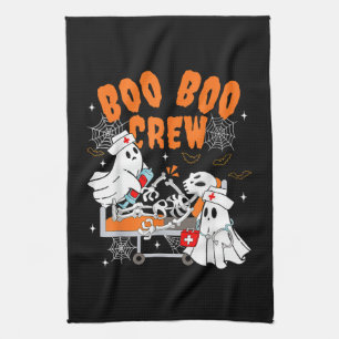 Linge De Cuisine Équipe Boo Boo Halloween Fantôme Infirmière