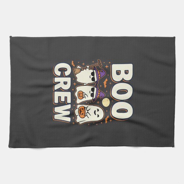 Linge De Cuisine Équipe Boo fantômes de Halloween Conception vector (Horizontal)
