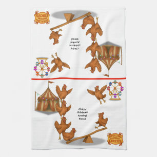 Linge De Cuisine Équipe d'acrobates des poulets gazouillants