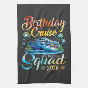 Linge De Cuisine Équipe de croisière d'anniversaire 2026