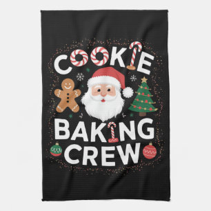 Linge De Cuisine Équipe de fabrication de biscuits de Noël Famille