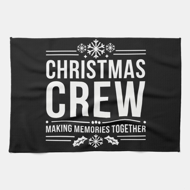 Linge De Cuisine Équipe de Noël Rassemblement familial Graphique Va (Horizontal)