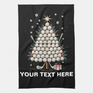 Linge De Cuisine Équipement de Noël de golf personnalisé pour famil