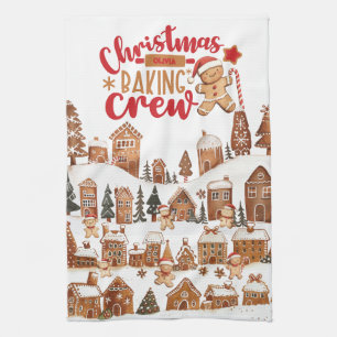 Linge De Cuisine Équipes de pâtisserie de Noël mignonnes Maisons en
