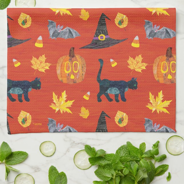 Linge De Cuisine Eric Carle | Caterpillar Motif Halloween (Plié)