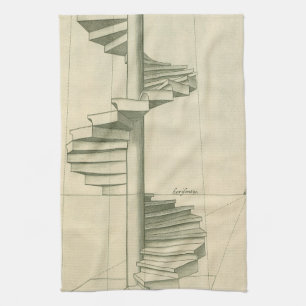 Linge De Cuisine Escalier architectural vintage, Escalier en colima