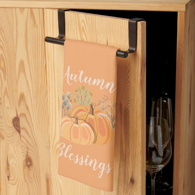 Linge De Cuisine Esprit d'automne Saveur de citrouille riche Bénédi (Pliage en tiers)