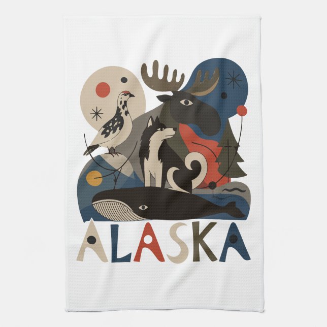 Linge De Cuisine Esprit sauvage de l'Alaska (Vertical)