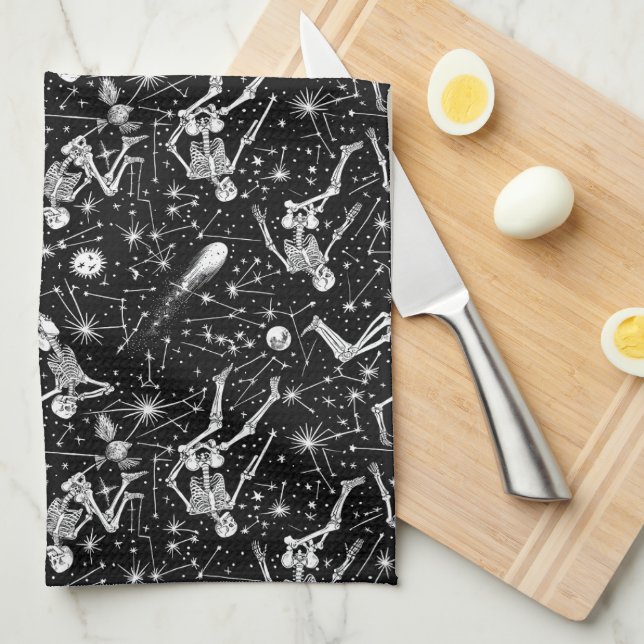 Linge De Cuisine Esquisses dans l'espace arrière - plan (Quart Plié)